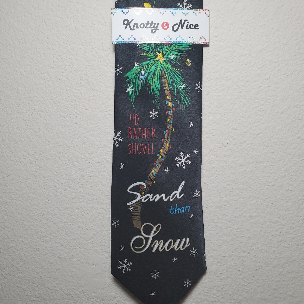 Knotty & Nice Rather Shovel Sand then Snow Necktie